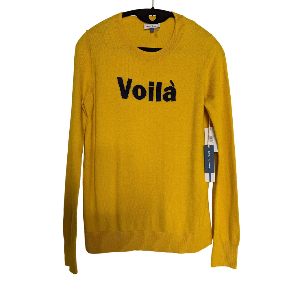 COURT & ROWE Yellow Voilà Sweater